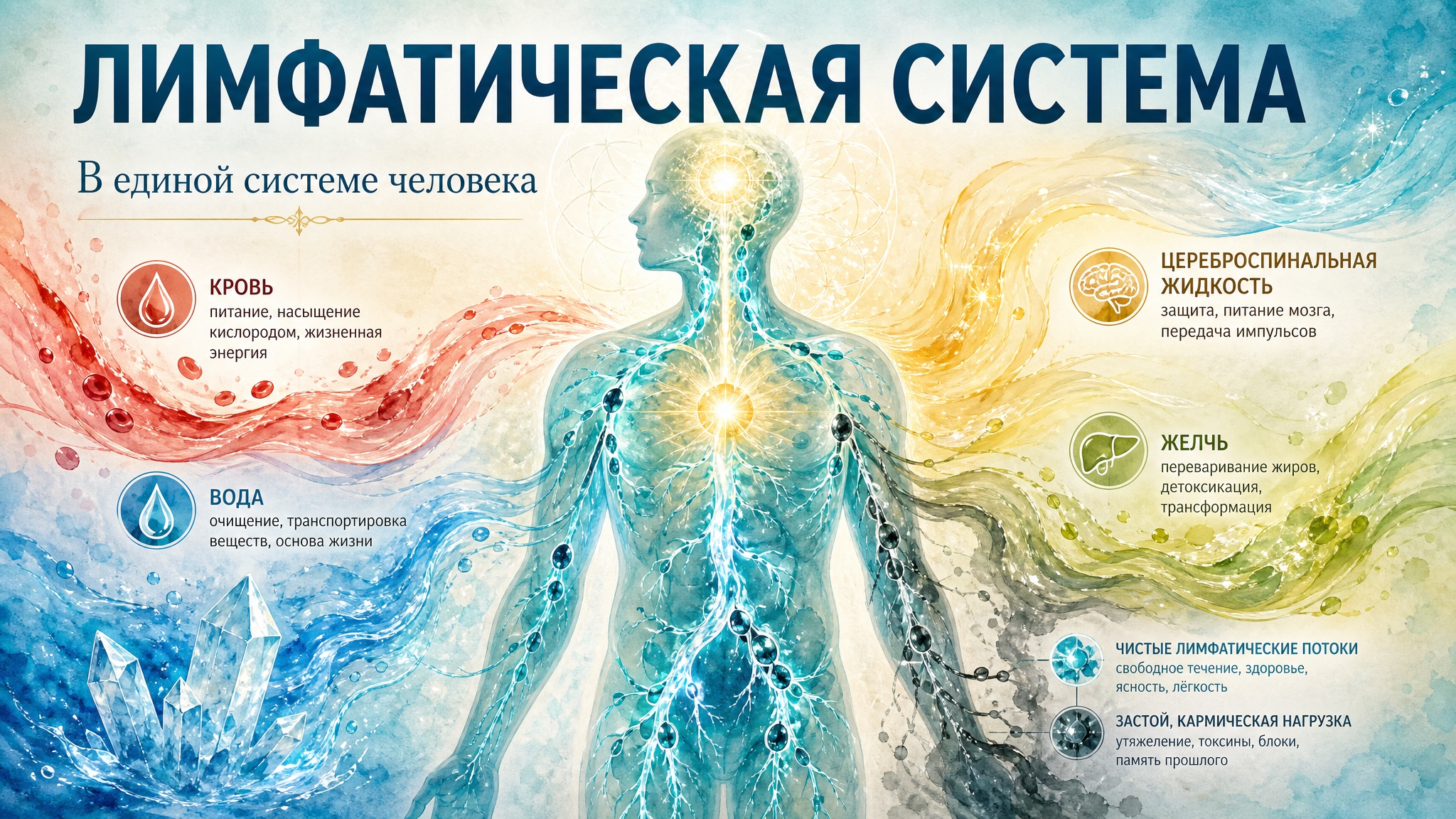 Лимфатическая система в единой системе человека.