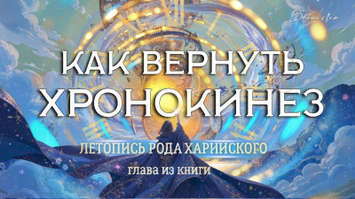 Картинка как вернуть хронокинез. летопись рода харийского. глава из книги от школы Сорадения