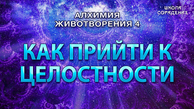 Картинка как прийти к целостности. семинар алхимия животворения 4 от школы Сорадения