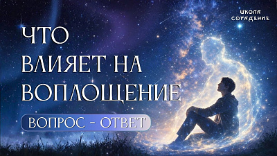Картинка что влияет на воплощение. ответы на вопросы от школы Сорадения
