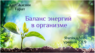 Как устроен большой космос. Код Жизни. Ячейка №8 (7,8,9) уровни