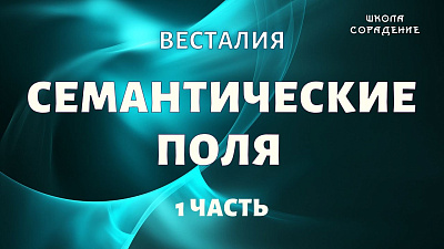 Картинка семантические поля. часть 1 от школы Сорадения