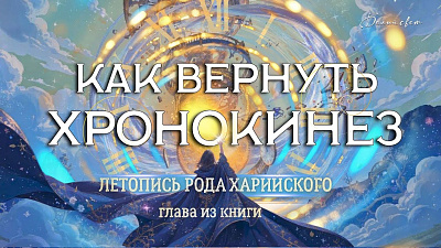 Картинка как вернуть хронокинез. летопись рода харийского. глава из книги от школы Сорадения