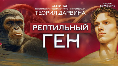 Картинка рептильный ген. семинар генетический код или от кого мы произошли. теория дарвина от школы Сорадения